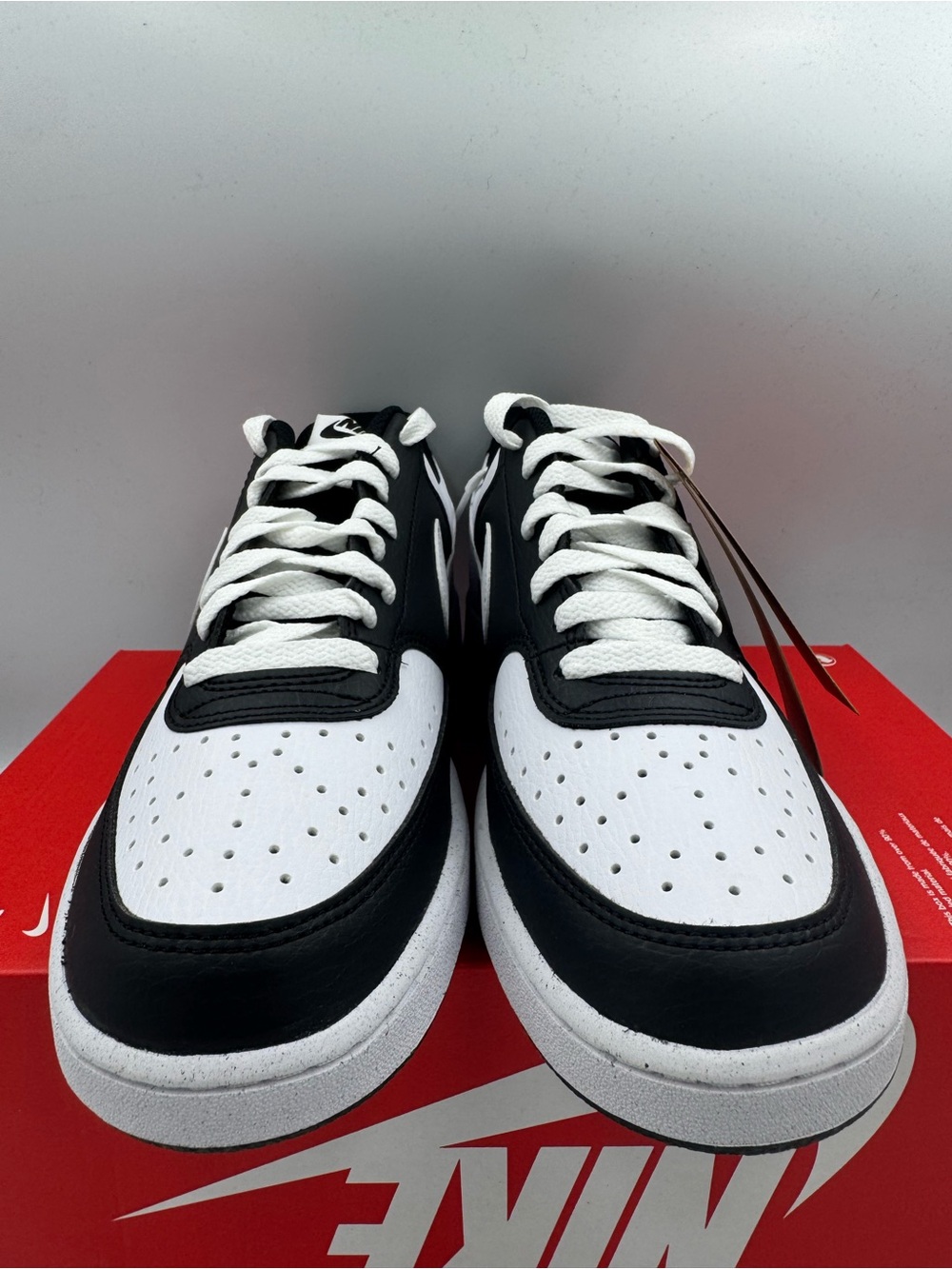 Nike Court Vision Lo NN Panda Black White BRAND NEW Size 10 Women - Picture 3 of 8